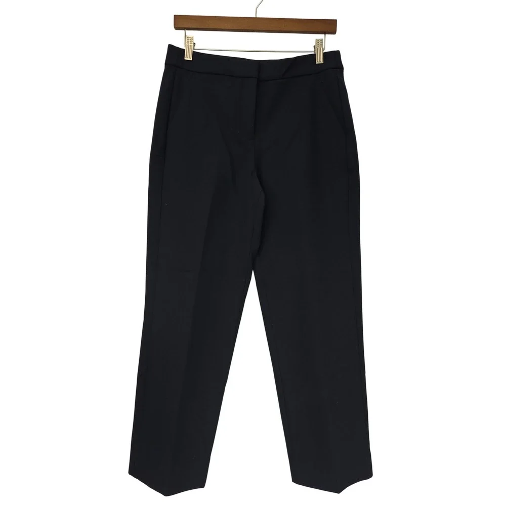 J. Crew Petite Kate Straight Leg Pant Four Season Stretch P8 Blue NWT $138 CC442